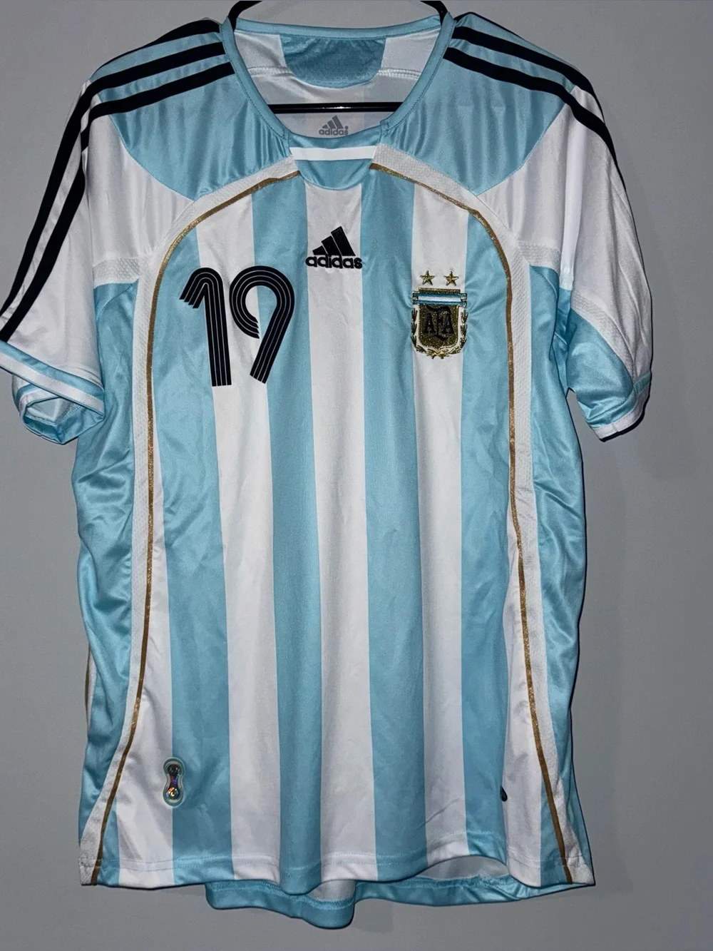 Adidas Argentina Retro 2006 Messi Jersey Size L
